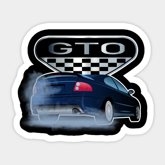 2006 Pontiac GTO Smokin' the Tires! Sticker by MarkQuitterRacing